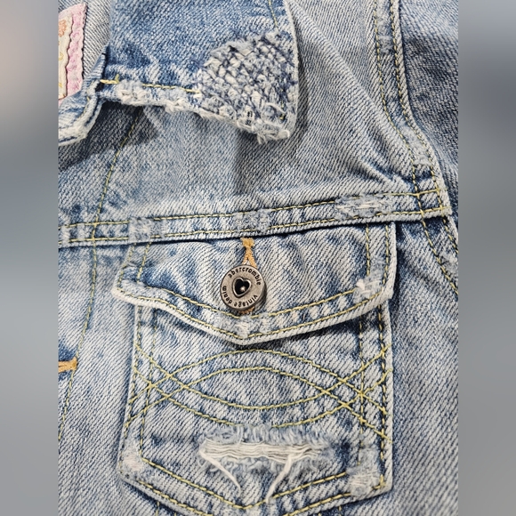 Abercrombie Vintage Denim Girls Jacket size Large - Picture 7 of 12